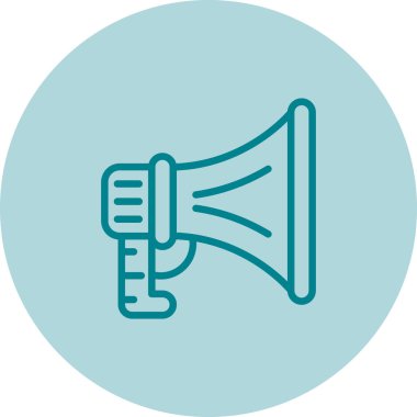 Hoparlör basit web simgesi, vektör illüstrasyonu 