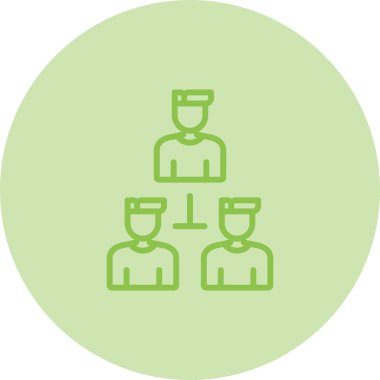 organizasyon web simgesi vektör illüstrasyonu