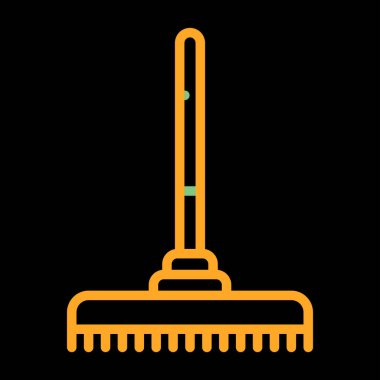 Tırmık ağ simgesinin vektör illüstrasyonu