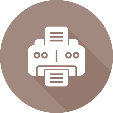 Office yazıcı simgesini, vektör çizim