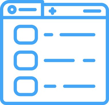 seçenekler simgesi, vektör illüstrasyonu 