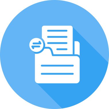 belge paylaşım simgesi, basit illüstrasyon 