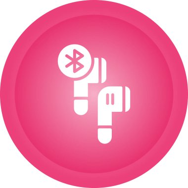Bluetooth kulaklık simgesi web illüstrasyonuName