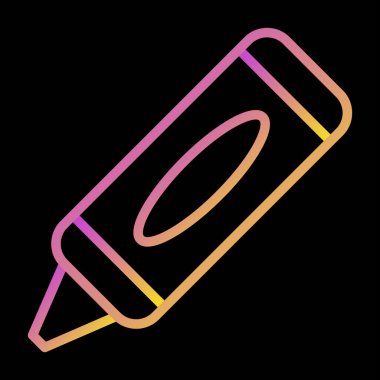 Crayon web simgesinin vektör illüstrasyonu