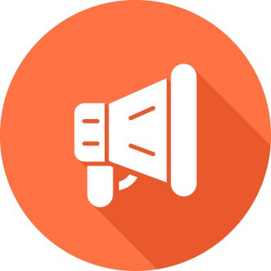 megafon web simgesi, vektör çizim