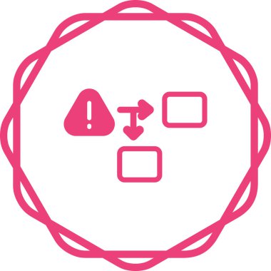 Prosedür web simgesi, vektör illüstrasyonu 