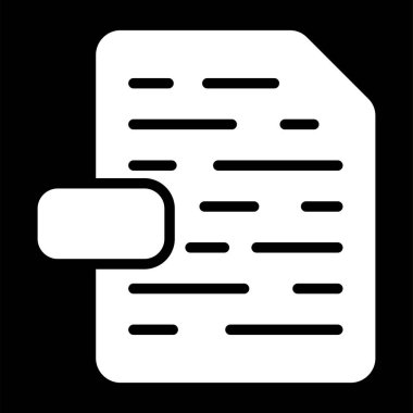 Dosya simgesinin vektör illüstrasyonu 