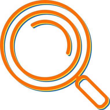 Arama simgesi vektör illüstrasyonu 