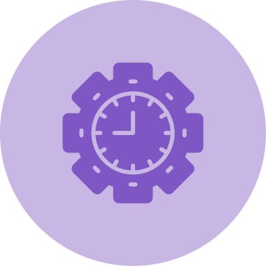 Zaman web simgesi vektör illüstrasyonu 