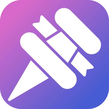 Kurdele simgesi, sosyal medya, Instagram pin sembolü, vektör illüstrasyonlu raptiye 