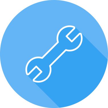 İngiliz anahtarı. Web simgesi basit illüstrasyon