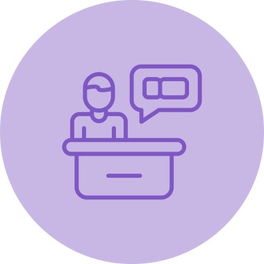 Sohbet simgesi konsept vektör çizimi