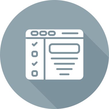 Tasarım Özeti. Web simgesi basit illüstrasyon   