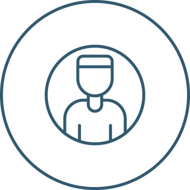 kullanıcı avatar simgesi vektör çizimi