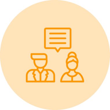 Tartışın. Web simgesi vektör illüstrasyonu