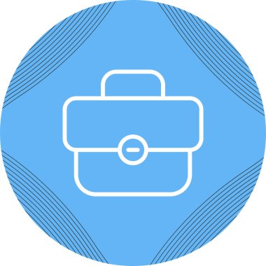 Evrak çantası işareti, portföy düğmesi, çanta veya bavul simgesi. 