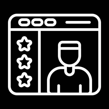 Kullanıcı geribildirim simgesi, vektör illüstrasyonu 