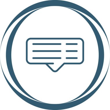 yorum web simgesi, vektör illüstrasyonu