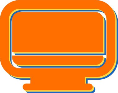 bilgisayar simgesi, vektör illüstrasyonu basit tasarım