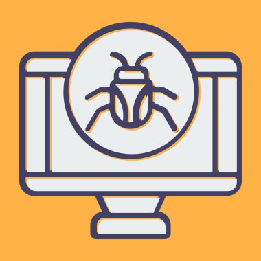 bilgisayar simgesi, vektör illüstrasyonu basit tasarım