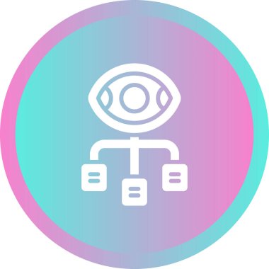 Veri Görselleştirme simgesi, vektör illüstrasyonu 