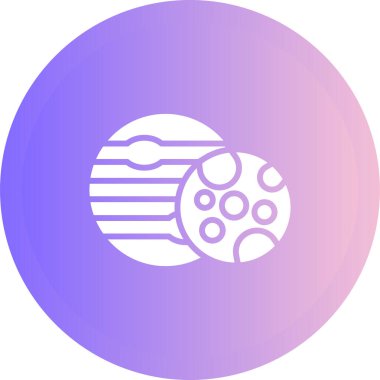 Gezegenlerin vektör illüstrasyonu web simgesi 