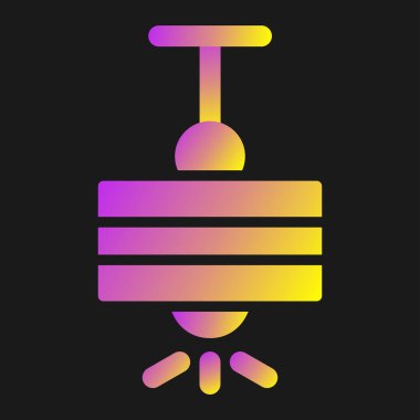 Vektör illüstrasyon Tavan Lambası simgesi 