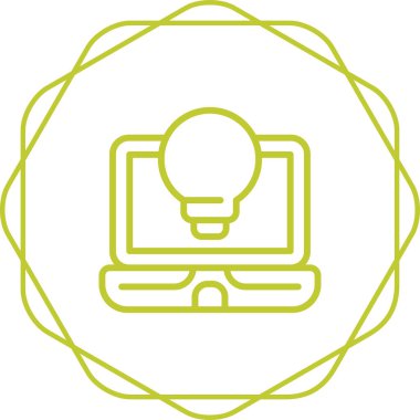 dizüstü bilgisayar simgesi, vektör illüstrasyonu basit tasarım