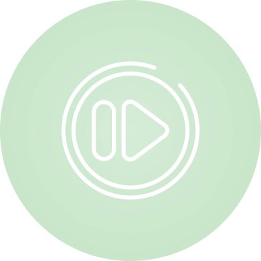 Hızlı ileri düğme vektör illüstrasyonu