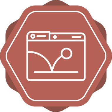 Sıçrama Oranı simgesinin vektör çizimi