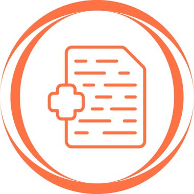 Dosya simgesinin vektör illüstrasyonu 