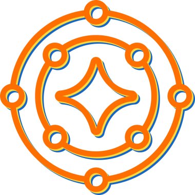 Yıldız simgesinin vektör illüstrasyonu