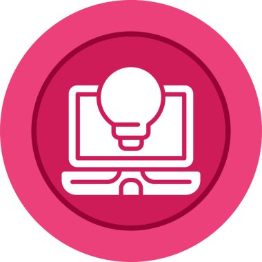 dizüstü bilgisayar simgesi, vektör illüstrasyonu basit tasarım