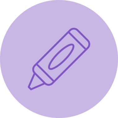 Crayon web simgesinin vektör illüstrasyonu