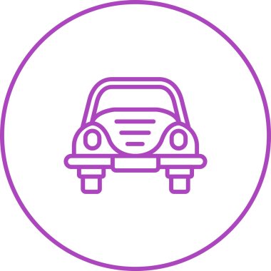 araba simgesi tasarımı, web illüstrasyonu