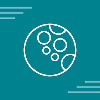 Ay ağ simgesinin vektör illüstrasyonu