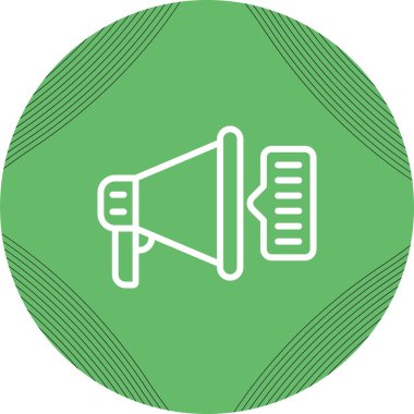 Hoparlör simgesi, web basit illüstrasyon. Pazarlama sembolü