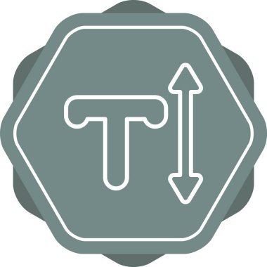 Metin sembolü vektör illüstrasyonu 