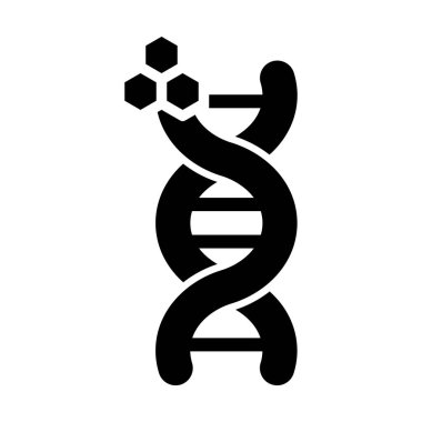 DNA yapısı simgesi. Web illüstrasyonu