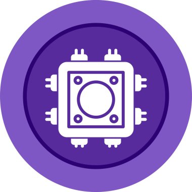 Kablo bezi. Web simgesi basit illüstrasyon