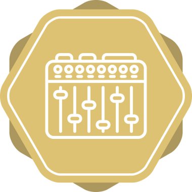 Ses Karıştırıcı simgesinin vektör çizimi 