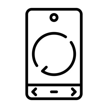 Yeniden yükleme simgesinin vektör çizimi 