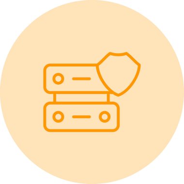 Veri Yönetimi vektör çizgisi tasarım simgesi