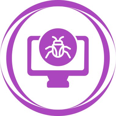 bilgisayar simgesi, vektör illüstrasyonu basit tasarım