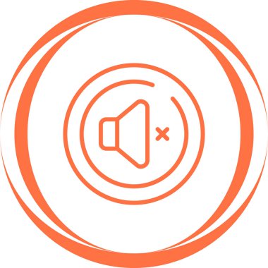 Cilt Dilsiz Çemberi Simgesi, Renkli Vektör İllüstrasyonu