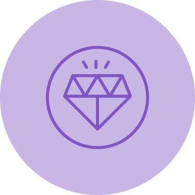 Elmas web simgesi, vektör çizim