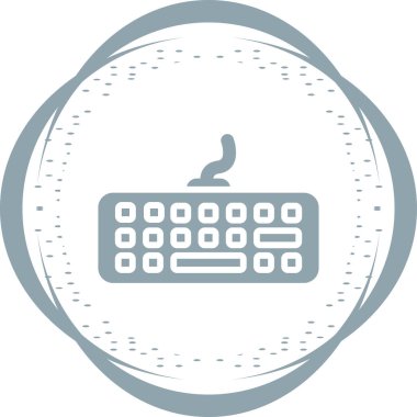 Modern Klavye simgesinin vektör çizimi      