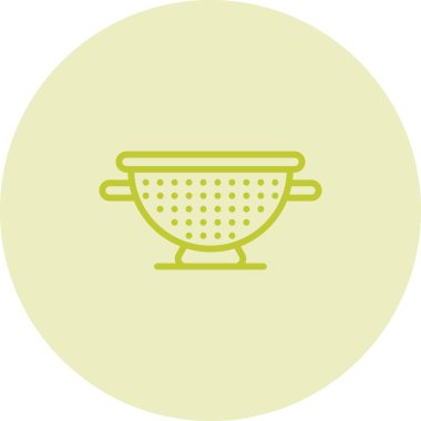 Colander web simgesi vektör illüstrasyonu 