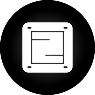 Anakart. Web simgesi basit illüstrasyon