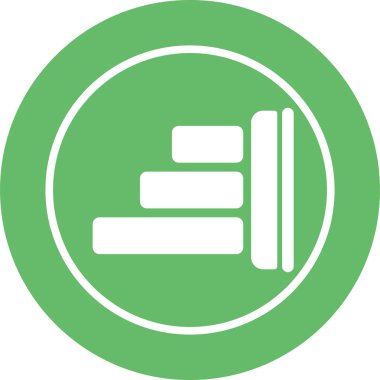 Web ve mobil için Sağ Hizalama simgesi, vektör illüstrasyonu